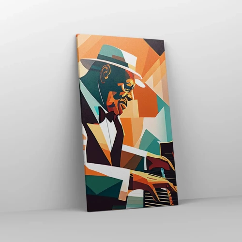 Schilderen op canvas - Al die jazz - 45x80 cm