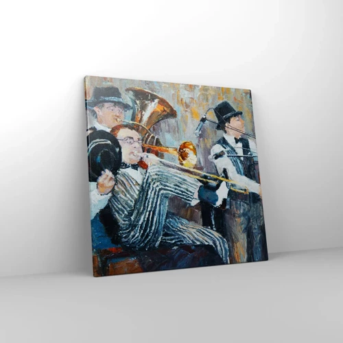 Schilderen op canvas - Al die jazz - 50x50 cm