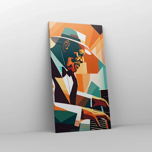 Schilderen op canvas - Al die jazz - 55x100 cm