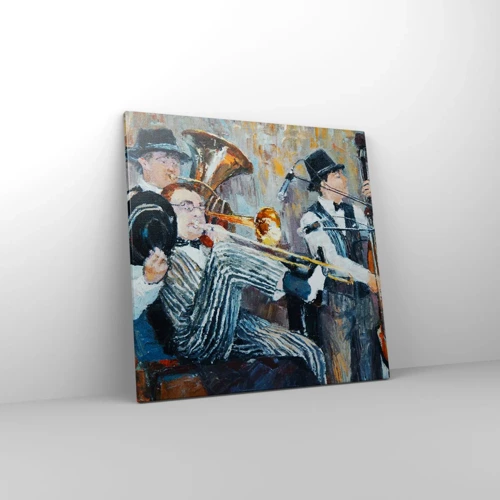 Schilderen op canvas - Al die jazz - 60x60 cm