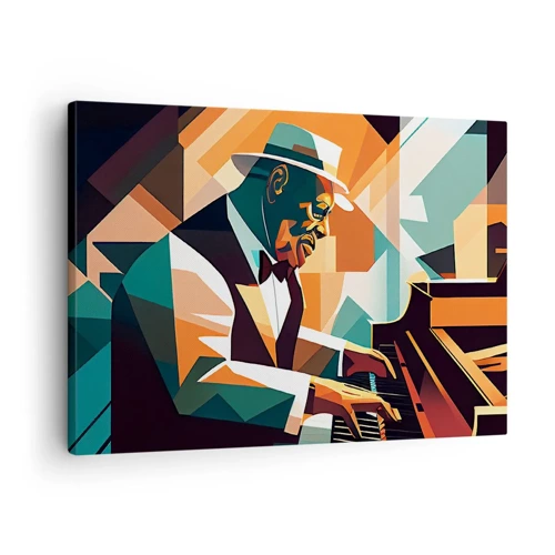 Schilderen op canvas - Al die jazz - 70x50 cm