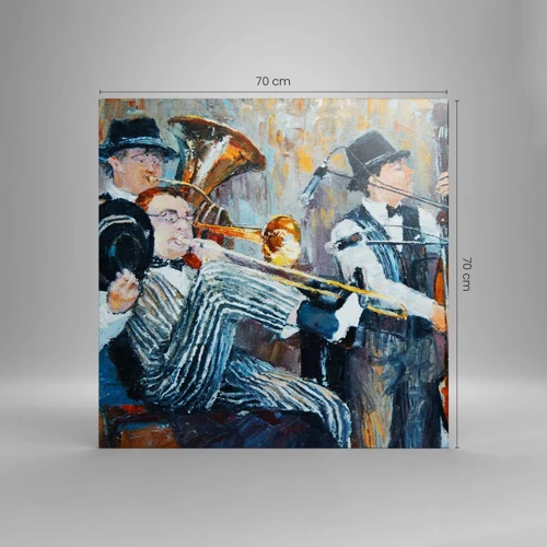 Schilderen op canvas - Al die jazz - 70x70 cm