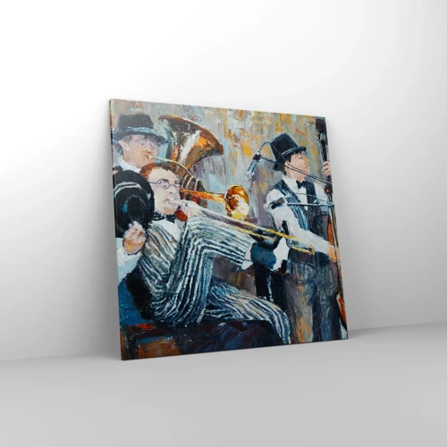 Schilderen op canvas - Al die jazz - 70x70 cm