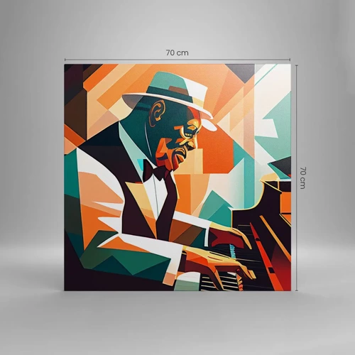 Schilderen op canvas - Al die jazz - 70x70 cm