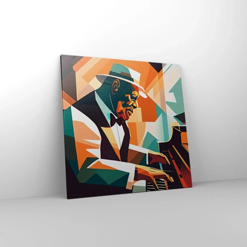 Schilderen op canvas - Al die jazz - 70x70 cm