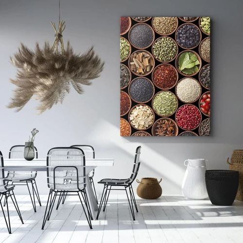 Schilderen op canvas - Alle smaken van de wereld - 50x70 cm