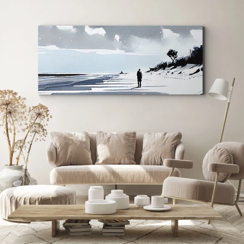 Schilderen op canvas - Alleen - 100x40 cm