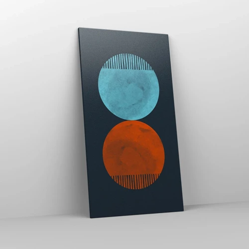 Schilderen op canvas - Alleen geometrie? - 65x120 cm