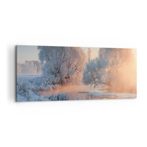 Schilderen op canvas - Alles in het kristal schijnt in de zon - 100x40 cm