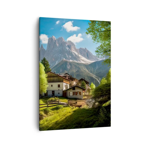 Schilderen op canvas - Alpine idylle - 50x70 cm