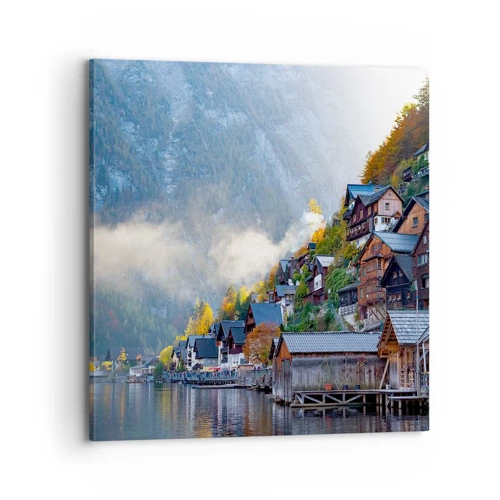 Schilderen op canvas - Alpine sfeer - 70x70 cm