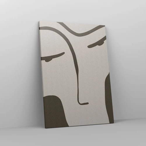 Schilderen op canvas - Als een schilderij van Modigliani - 50x70 cm