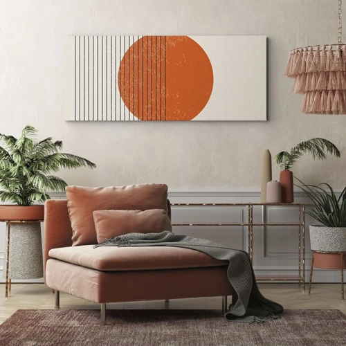 Schilderen op canvas - Altijd de zon - 160x50 cm