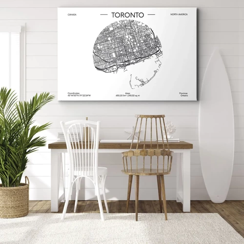 Schilderen op canvas - Anatomie van Toronto - 120x80 cm