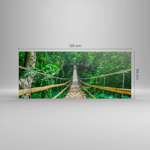 Schilderen op canvas - Apenbrug over de green - 120x50 cm