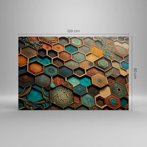 Schilderen op canvas - Arabische ornamenten – variatie - 120x80 cm