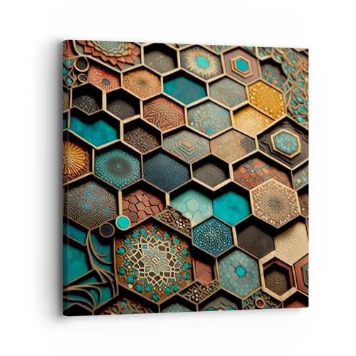 Schilderen op canvas - Arabische ornamenten – variatie - 30x30 cm