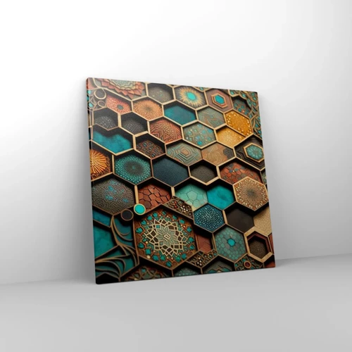 Schilderen op canvas - Arabische ornamenten – variatie - 50x50 cm