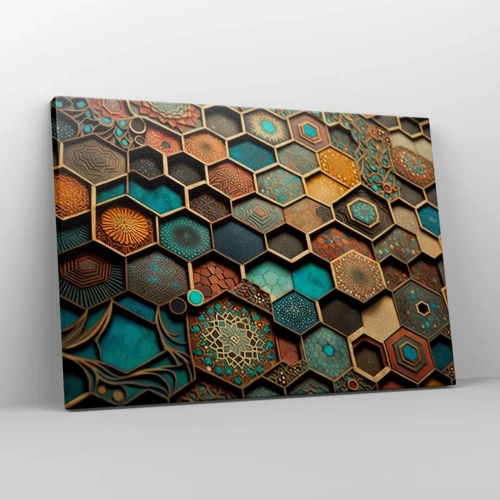 Schilderen op canvas - Arabische ornamenten – variatie - 70x50 cm