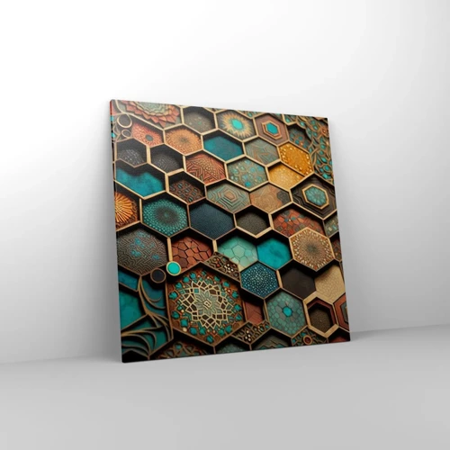 Schilderen op canvas - Arabische ornamenten – variatie - 70x70 cm