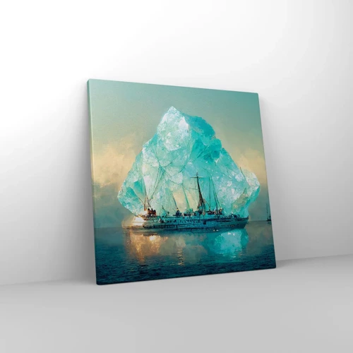 Schilderen op canvas - Arctische diamant - 40x40 cm