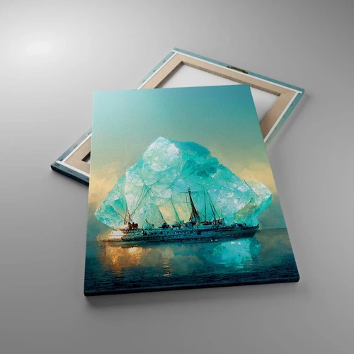 Schilderen op canvas - Arctische diamant - 50x70 cm