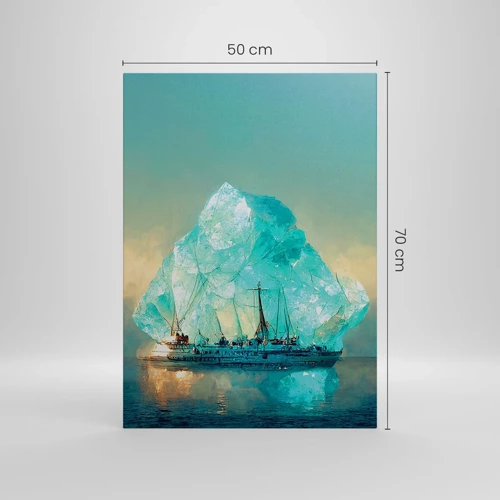 Schilderen op canvas - Arctische diamant - 50x70 cm