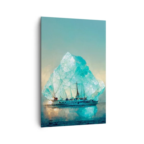 Schilderen op canvas - Arctische diamant - 80x120 cm