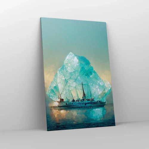 Schilderen op canvas - Arctische diamant - 80x120 cm