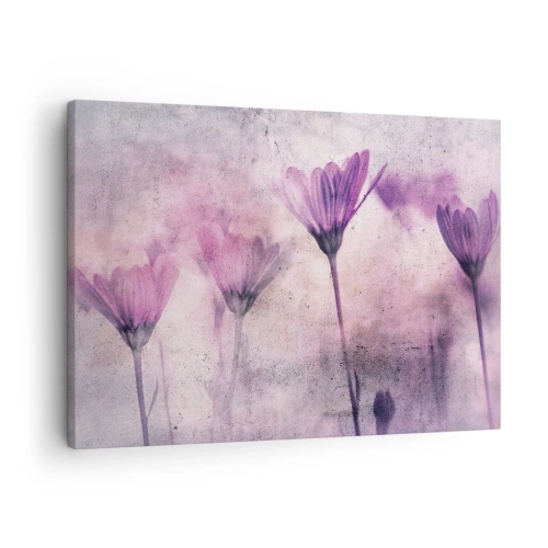 Schilderen op canvas Arttor 70x50 cm - Een droom van bloemen - Bloemen, Kunst, Tuin, Klaprozen, Schilderen, Naar de woonkamer, Naar de slaapkamer, Paars, Oranje, Horizontaal, Canvas, AA70x50-4432