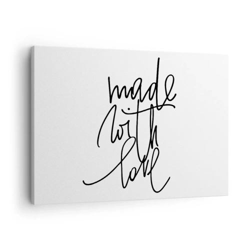 Schilderen op canvas Arttor 70x50 cm - Het beste merk - Typografie, Bevestiging, Maxim, Slogan, Grafische Afbeeldingen, Naar de woonkamer, Naar de slaapkamer, Wit, Zwart, Horizontaal, Canvas, AA70x50-4499