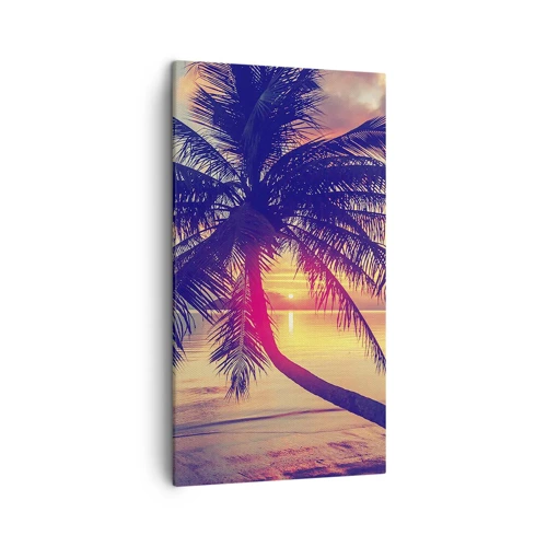 Schilderen op canvas - Avond onder de palmbomen - 45x80 cm