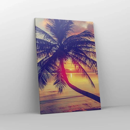 Schilderen op canvas - Avond onder de palmbomen - 70x100 cm