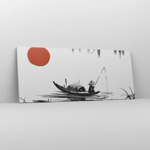 Schilderen op canvas - Aziatische middag - 120x50 cm