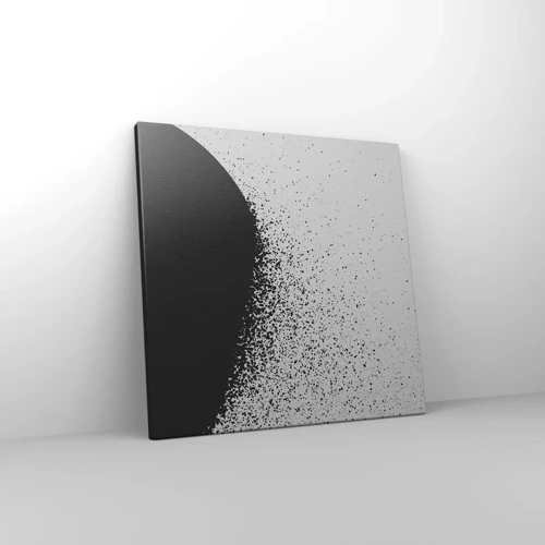 Schilderen op canvas - Beweging van moleculen - 40x40 cm