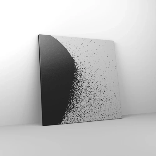 Schilderen op canvas - Beweging van moleculen - 50x50 cm
