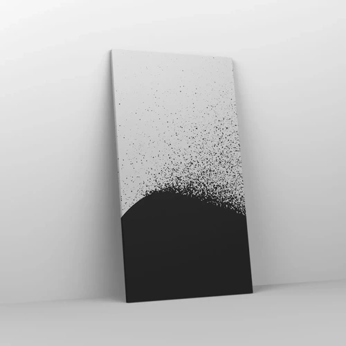 Schilderen op canvas - Beweging van moleculen - 55x100 cm