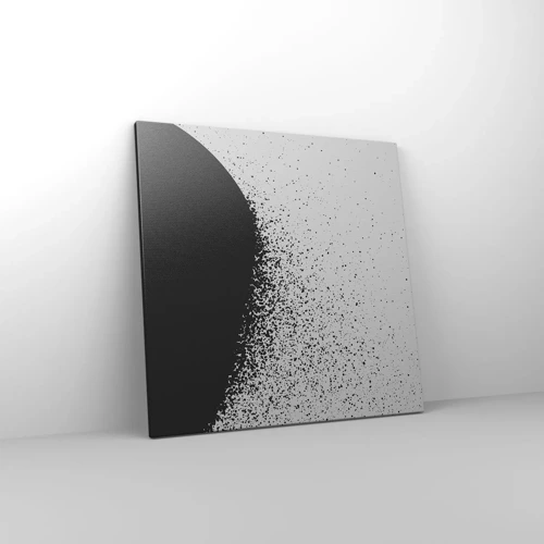Schilderen op canvas - Beweging van moleculen - 60x60 cm