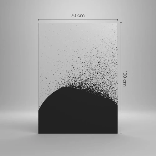 Schilderen op canvas - Beweging van moleculen - 70x100 cm