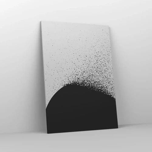 Schilderen op canvas - Beweging van moleculen - 70x100 cm