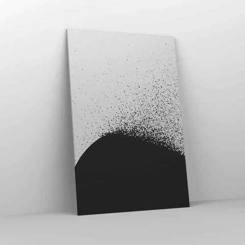 Schilderen op canvas - Beweging van moleculen - 80x120 cm