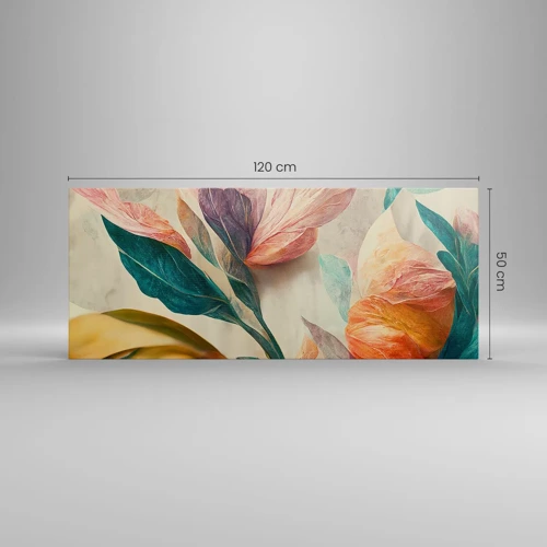 Schilderen op canvas - Bloemen van de zuidelijke eilanden - 120x50 cm