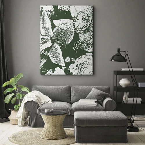 Schilderen op canvas - Boeket - de wereld van groen - 45x80 cm