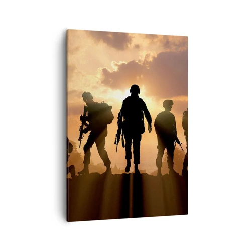 Schilderen op canvas - Brothers in arms - 50x70 cm