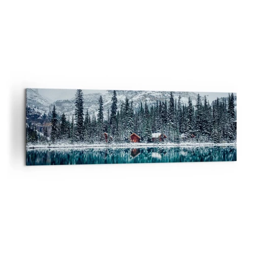 Schilderen op canvas - Canadese stilte - 160x50 cm