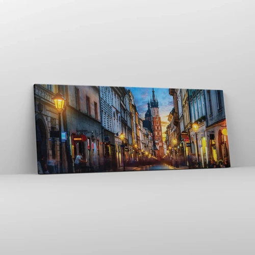 Schilderen op canvas - Charme van Krakau - 100x40 cm