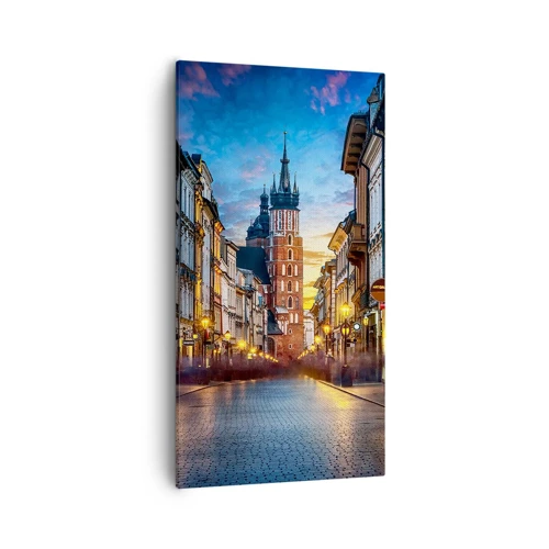 Schilderen op canvas - Charme van Krakau - 55x100 cm