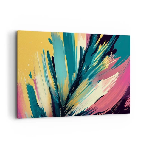 Schilderen op canvas - Compositie – een explosie van vreugde - 120x80 cm