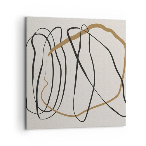 Schilderen op canvas - Compositie – loopdans - 50x50 cm