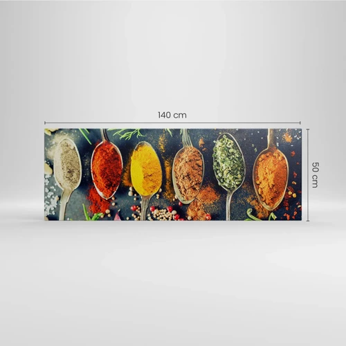 Schilderen op canvas - Culinaire magie - 140x50 cm